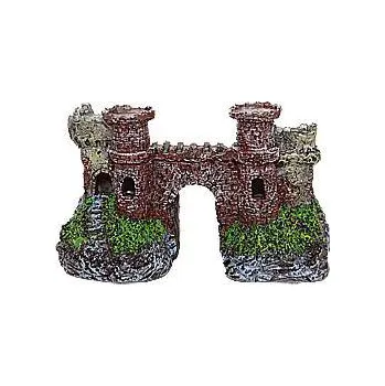Dekorace do akvária Starý hrad s mostem (PO-031)
