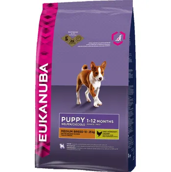 Krmivo pro psa Eukanuba Puppy/Junior Medium Breed