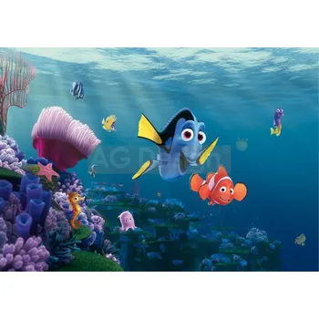 Fototapeta Dětská papírová fototapeta Disney 4 dílná Nemo FTD2223 / Dětské papírové fototapety na zeď FT2223 AG Design (360 x 254 cm)