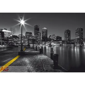 Fototapeta Papírová fototapeta nábřeží, město FTS1317 / Papírové fototapety 4 dílné na zeď FT1317 AG Design (360 x 254 cm)