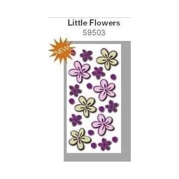 Samolepící dekorace Samolepicí 3D pěnová dekorace Crearreda Little Flowers 59503 (15 x 31 cm)