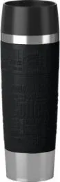 Termohrnek Emsa Grande, 0,5 l ocel černý silikonový obal 515615