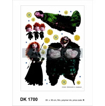 Samolepící dekorace Samolepící dekorace na zeď 65 x 85cm Disney Brave AGF1700 AG Design