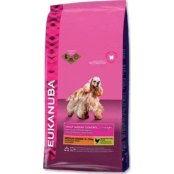 Eukanuba Adult Medium Weight Control, 2x 15 kg