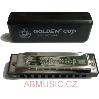 Foukací harmonika Foukací harmonika Golden Cup JH 1020 Ladění C dur + pouzdro (Foukací harmonika)