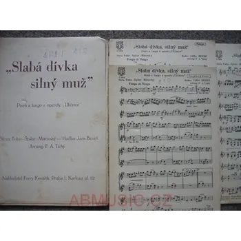 Noty pro orchestr - Z operety Uličnice