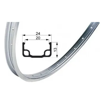 Ráfek na kolo Ráfek Remerx 26" 36 děr stříbrný