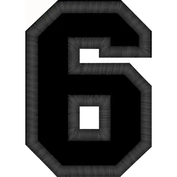 Nášivka Nášivka číslice 6 nášivky, číslice, číslo, 6