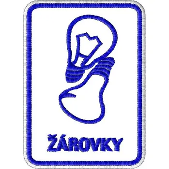Nášivka Nášivka Žárovky výstražná znamení, nášivky
