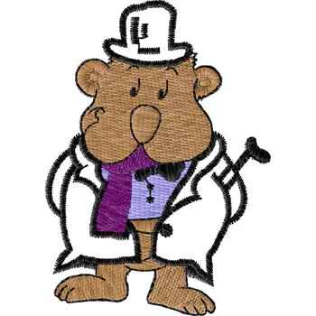 Nášivka Nášivka Medvěd v klobouku zvířátka, dětské