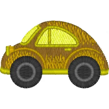 Nášivka autíčko hnědé dopravní prostředky, dětské