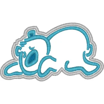 Nášivka Medvídek spí smajlíci, nášivky, zvířátka, dětské