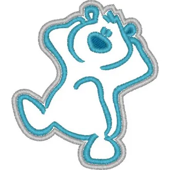 Nášivka Medvídek tancuje smajlíci, nášivky, zvířátka, dětské