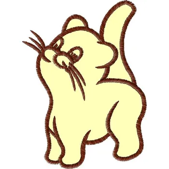 Nášivka Kočka stojící zvířátka, dětské, kočky, zvířata