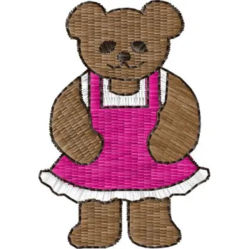 Nášivka Medvídek holka zvířátka, dětské