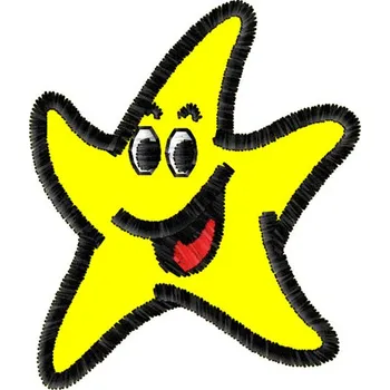 Nášivka Nášivka Hvězda smajlíci, nášivky, postavičky, dětské