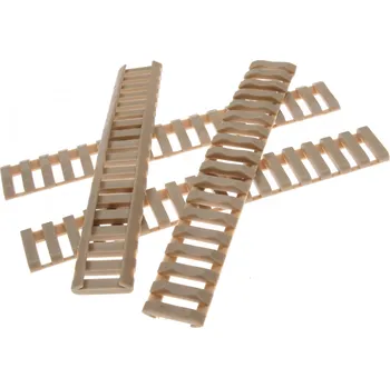 Airsoft Nízkoprofilové krytky na RIS lišty, 4 ks, TAN, D-Boys