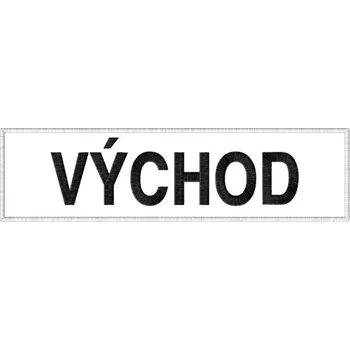 Nášivka Východ výstražná znamení, nášivky