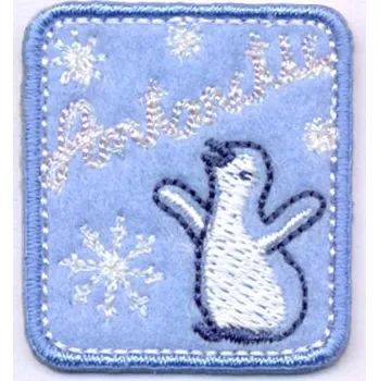 Nášivka tučňák antarctic B zvířátka, dětské