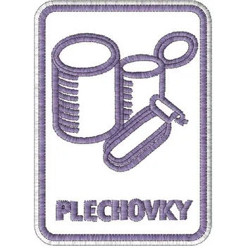 Nášivka Plechovky výstražná znamení, nášivky