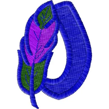 Nášivka Výšivka Monogram D písmena, výšivka