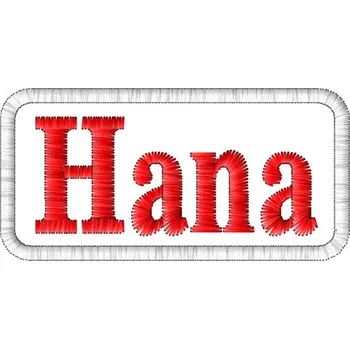 Nášivka Hana nášivky ženských jmen, jmenovky