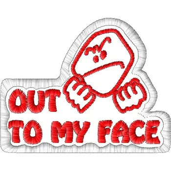 Nášivka Nášivka Out to my face smajlíci, nášivky