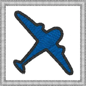 Nášivka Nášivka letadlo modré dětské, značky pro mš, nášivky