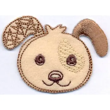 Nášivka Nášivka hlava psa C zvířátka, dětské
