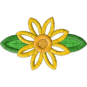 Nášivka Květ + listy květiny, nášivky, kytičky, dětské