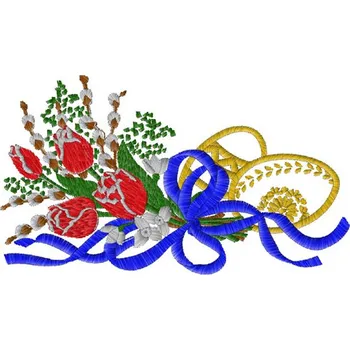 Velikonoční dekorace Výšivka Velikonoční motiv 1 ubrousky, prostírky, dečky, velikonoční