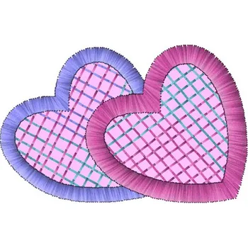 Nášivka Dvě srdce valentýn, svátky
