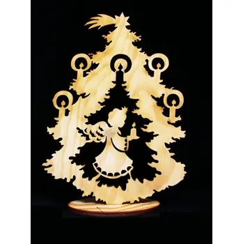 Vánoční dekorace Stojan vánoční stromek s andělem ostatní