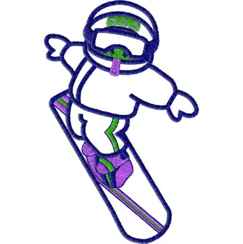 Nášivka Nášivka Postava na snowboardu postavičky, dětské, sport