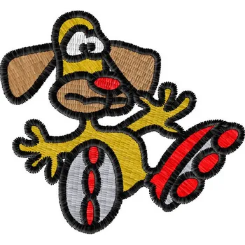 Nášivka Nášivka Pes na bruslích zvířátka, dětské, psi, zvířata