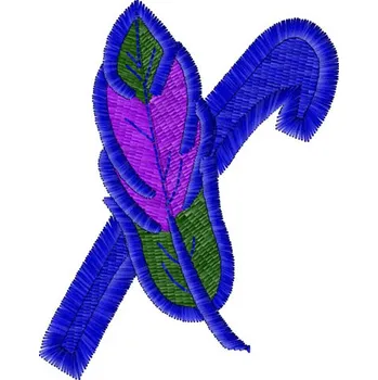 Nášivka Výšivka Monogram X písmena, výšivka