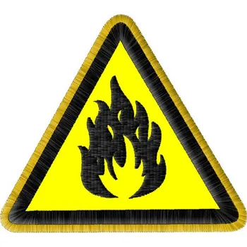 Nášivka Nášivka Hořlavý materiál velká nášivka výstražná znamení, nášivky