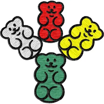 Nášivka Nášivka 4 x Gumídek zvířátka, dětské