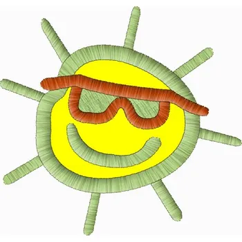 Nášivka Výšivka Sluníčko smajlíci, výšivka, postavičky, dětské