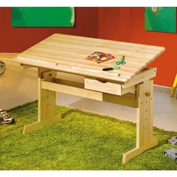 Psací stůl Rostoucí polohovací psací stůl masiv borovice