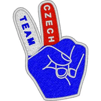 Nášivka Nášivka Czech team prsty MS, hokej, czech, team, prsty