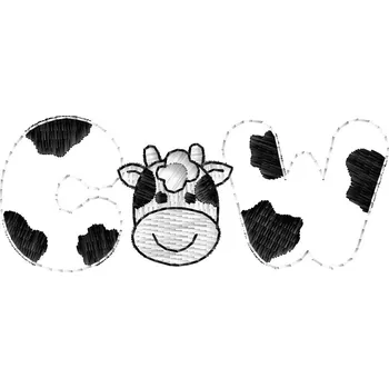 Nášivka Nášivka Kravička Cow zvířátka, dětské, domácí, zvířata