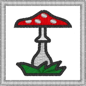 Nášivka mochomůrka dětské, značky pro mš, nášivky