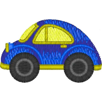 Nášivka autíčko modré dopravní prostředky, dětské