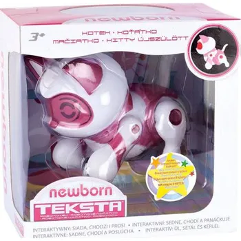 Robot Cobi Teksta Malé robotické koťátko růžové