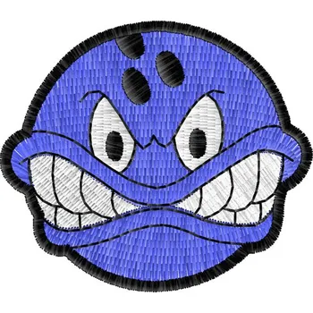 Nášivka Nášivka Bowlingová koule smajlíci, nášivky, bowling, sport