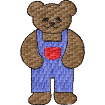 Nášivka Medvídek v kalhotách zvířátka, dětské