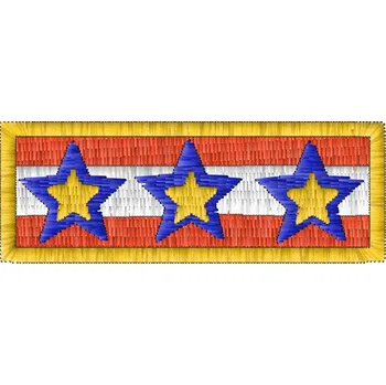 Nášivka Nášivka Vlajka tři hvězdy army, nášivky