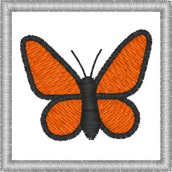Nášivka motýl oranžový dětské, značky pro mš, nášivky
