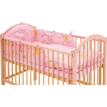 Povlečení Povlečení do postýlky 3dílné - Scarlett Mráček - růžová 90 x 120 cm